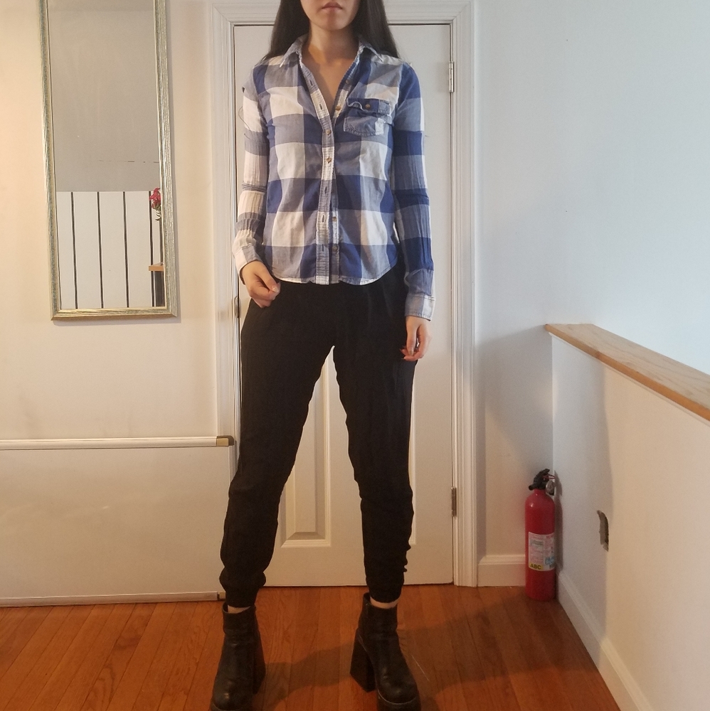 Blue Plaid Shirt